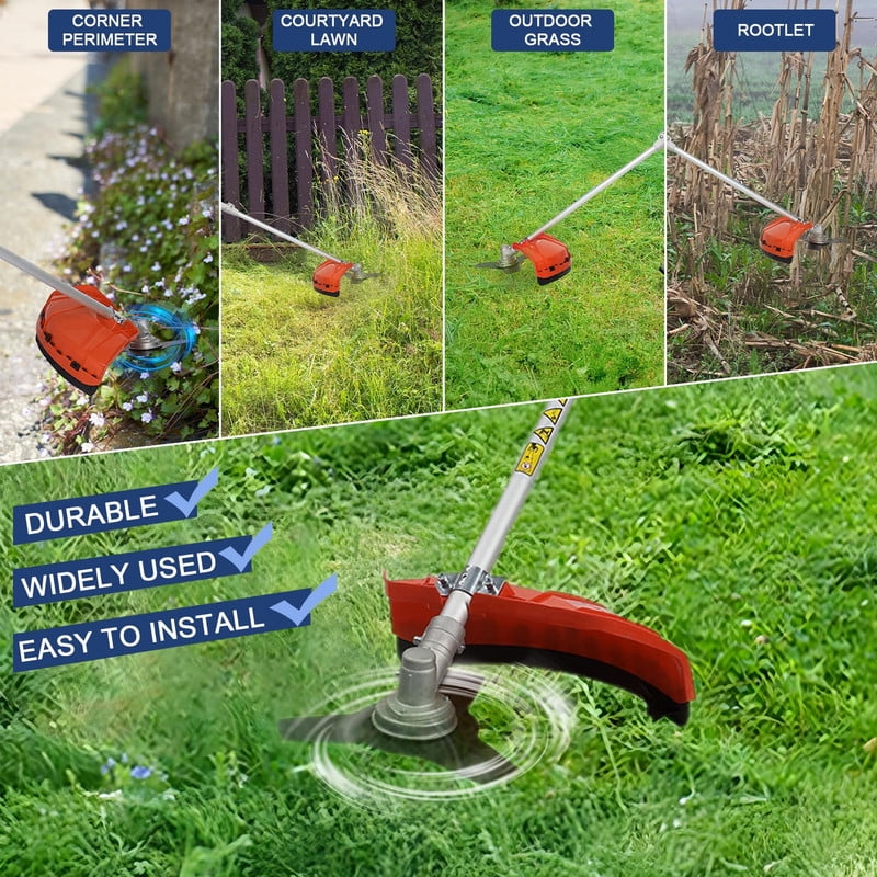 Floseru 52cc 2-Cycle Gas Weed Wacker, 2-in-1 Gas Weed Eater, 8500rpm High Power Brush Cutter Trimmer for Grass and Weed, Hedge Trimmer String Trimmer