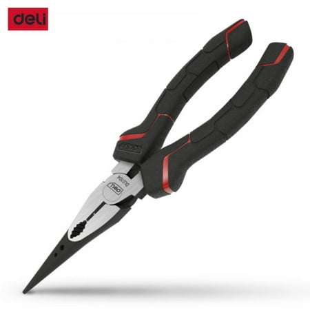 

Deli 6 Inches 8 Inches Needle-Nose Pliers Professional Labor-saving Wire Cutters Multifunctional Diagonal Pliers