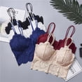 thumbnail image 2 of Women Sexy Lingerie Lace Floral Bralette Bra Tank Underwear Lace Bra Crop Tops Brassiere For Women, 2 of 6