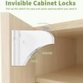 thumbnail image 4 of 4+1pack Magnetic Cabinet Lock Drawer Cupboard Locks For Baby Kids Safety Child Proofing, 4 of 5