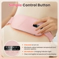 thumbnail image 4 of Heating Pad for Women Period, Electric Heat Belt, Cordless Back Belly Heat Pad for Menstrual Period, 5 Heat Levels and 4 Massage Modes, 1800mAh Battery for 2-3 Hours, 4 of 9