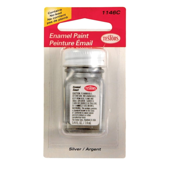 Testor Hobby Paint 1/4OZ Silver