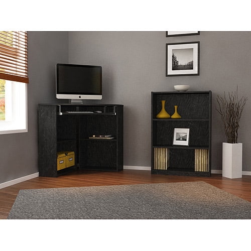 Mainstays Corner Desk & 3 Shelf Bookcase Value Bundle (Mix & Match