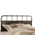 thumbnail image 2 of Hillsdale Furniture Grayson Rustic Metal Panel Bed, King, Rubbed Black/Gray, 2 of 4