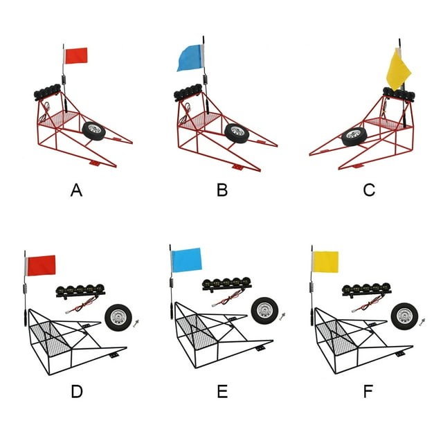 Cage de Rouleau de Seau Arrière Télécommande Fournitures d'Entretien Auto 1:10 Simulation Mise à Niveau Ensemble de Lampes de Toit Pièces de Rechange pour WPL D12 Type 6