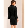 thumbnail image 4 of Vestido de Tubo Allegra K Mini Vestido Ajustado Negro XL, 4 of 6