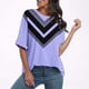 thumbnail image 1 of Fiudx Tops para Mujer Blusa Holgada con Estampado de Manga Corta Informal a La Moda para Mujer, 1 of 5