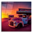 thumbnail image 1 of Epic Art 'Route 66 7' by Ray Heere, Acrylic Glass Wall Art, 12"x12", 1 of 8