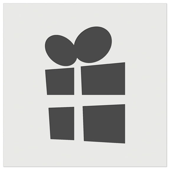 Present Gift Birthday Christmas Abstract DIY Cookie Wall Craft Stencil - 5.5 Inch