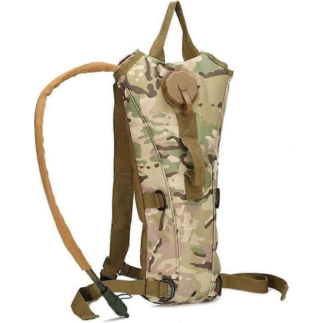 Hydration backpack with 3L water bladder, water bag with liner, hiking, camping backpack, hydration hump backpack for rock climbing, hiking, cycling