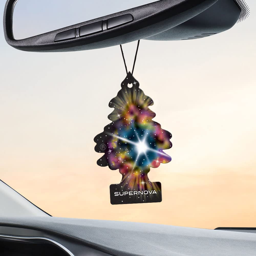 LITTLE TREES Air Fresheners Car Air Freshener. Hanging Tree Provides Long Lasting Scent for Auto or Home. Supernova, 24 Air Fresheners