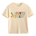 thumbnail image 2 of FDDMis Girls' Tees Tops for Girls 10-12 Youth White Tshirt Y2k Shirts Girls Size 8 Clothes 4t Girl Clothes Girls Clothes Age 6-8, Beige 10-11 Years, 2 of 8
