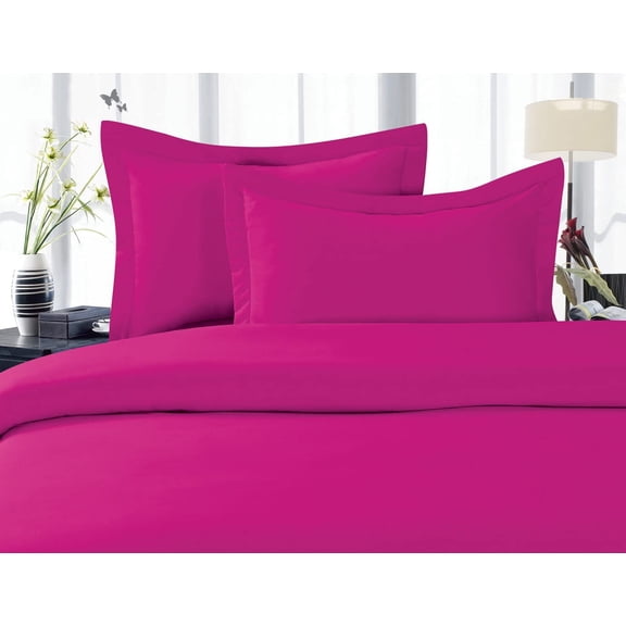 Elegant Comfort 1500 Thread Count Pink Microfiber Flat Sheets, King, 5 Pieces