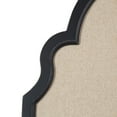 thumbnail image 3 of Kate and Laurel Hogan Farmhouse Framed Arch Fabric Pinboard, 24 x 36, Black, Decorative Bulletin Board with Moroccan Arch and Linen Fabric Pinning Surface for Wall, 3 of 7
