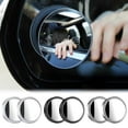 thumbnail image 2 of Blarkrus 2PCS Small Round Mirror Blind Spot Car Rearview Mirror NEW Auxiliary Mirro, 2 of 8