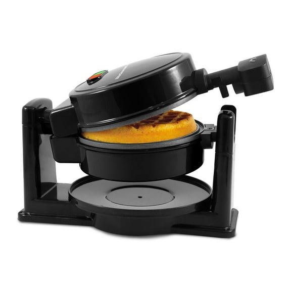 Elite Gourmet Electric Belgian Waffle Maker, Black