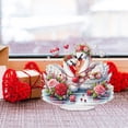 thumbnail image 5 of Flopesn Romantic Valentine's Day DIY Diamond Art Painting Decorative Ornament, Animal Creative Design Acrylic Home Decor Tabletop Ornament (Single-Sided Diamonds)-Swan Wedding-B, 5 of 7