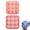Pink, variant on Silicone Soccer Ball Ice Cube Mold 3*3, 2.2" Sphere Ice Ball Maker with Built-in Funnel, Reusable Round Ice Tray for Whiskey and Game Day Party Drinks, 1PCS