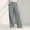 Grey, variant on Baggy Pants Cotton Linen Pants Women's Solid Colored Cotton and Linen Button Down Wide Leg Long Pants with Loose Outer Pockets Loose Pants Palazzo Pants Pants with Pockets Khaki S