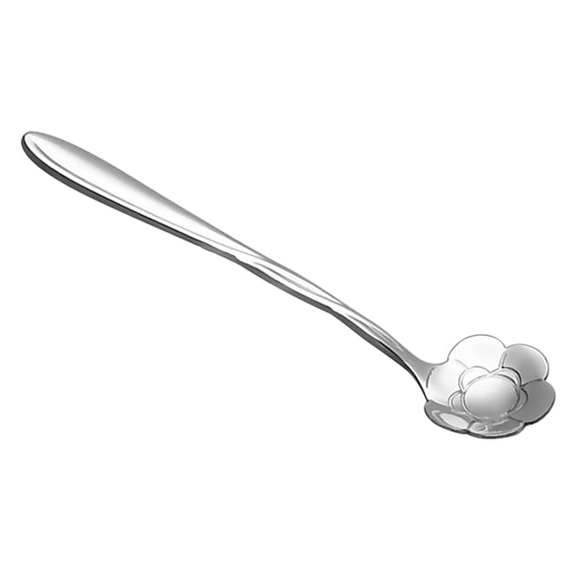 Stainless Steel Tea Spoons Flower Coffee Spoons for Drinking Decorative Tableware (Sun Flower)