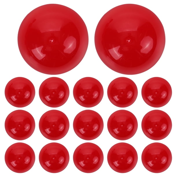 EeaseMX 25 bolas de lotería de plástico huecas para actividades de mesa, pelotas de ping pong para decoración de fiestas, 40 mm de diámetro, color rojo