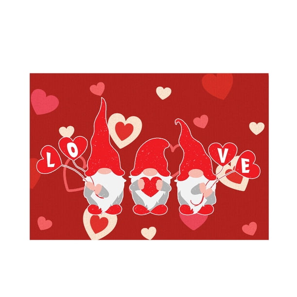 Día de San Valentín Alfombra Love Living Room Dormitorio Felpudo Holiday Floor Mat Gift Mat 80x120CM Wmkox8yii HFSH6340
