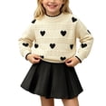 thumbnail image 3 of Lovzfmll Girl's Knit Set, Long Sleeve Top & A-Line Skirt, Casual Wear for Toddler, 1-2 Years, 3 of 6