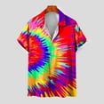 thumbnail image 2 of Men Summer Tops Plus Button Down Blouses for Men Dressy Casual Fashion Plus Size Shirts for Men 3X Mens Workout Tops Set Generic Mens Tops, 2 of 5