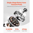 thumbnail image 4 of VEVOR 3.5 CFM HVAC Single Stage Rotary Vane Vacuum Pump and Manifold Gauge Kit, 4 of 9