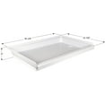 thumbnail image 2 of Icon Shower Pan 15241 Rectangle; Right Hand Drain; Polar White; ABS Plastic, 2 of 2