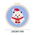 thumbnail image 4 of Embroidery Kit, Beginner's Craft Set, Fabric Design, DIY Home Decor, For Novices, Starter Project, Quiet Hobby, Sewing Practice, Beginner-Friendly, Soft Material, Creative Gift, Entry-Level Kit,, 4 of 5