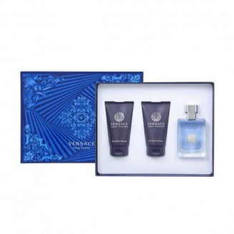 Versace Dylan Blue Pour Homme Cologne GIft Set for Men, 3 Pieces
