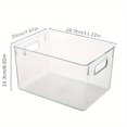 HIC 6Piece Clear Plastic Storage Bins With Handles Perfect For