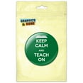 thumbnail image 1 of Keep Calm And Teach On Pinback Button Pin Badge, 1 of 2