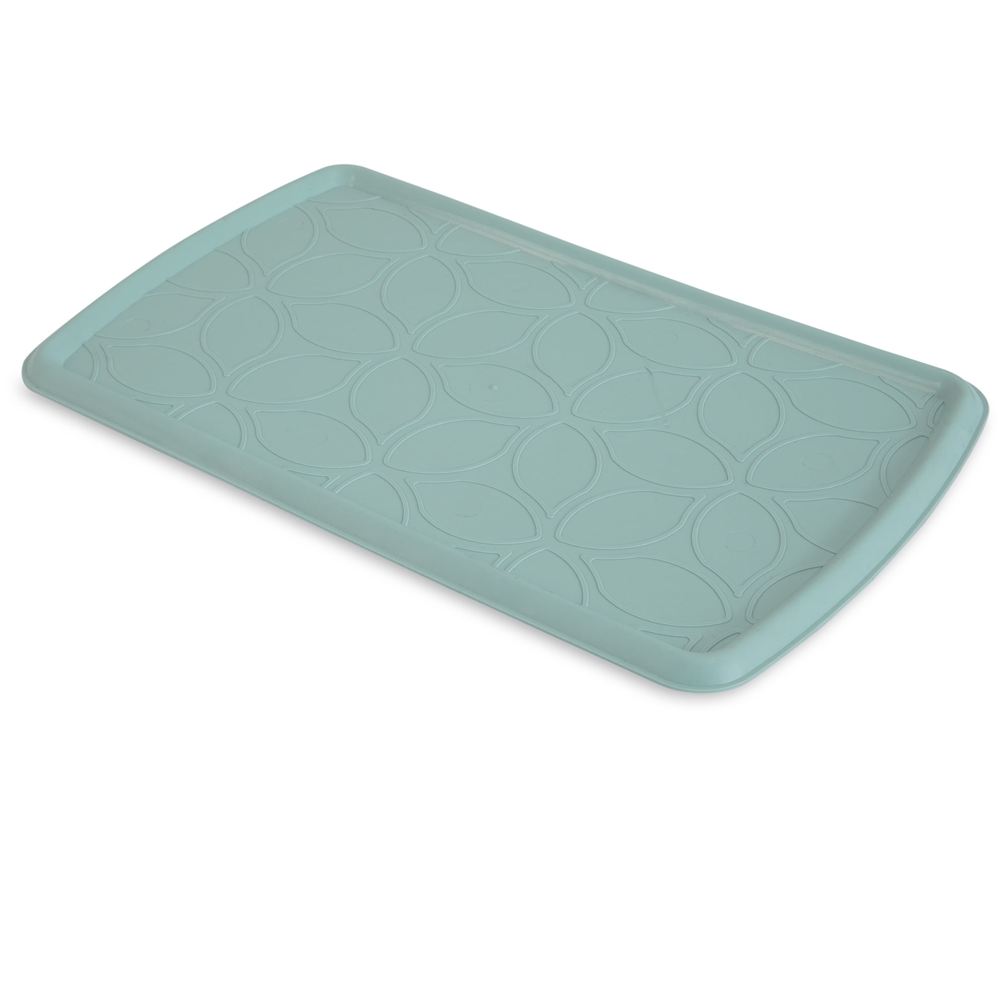 Aspen Pet Rimmed Pet Food and Water Bowl Non Skid Food Safe Mat, for Cats and Dogs, 19" x 11.5" x 0.45"