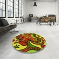 thumbnail image 4 of Ahgly Company Machine Washable Indoor Rectangle Transitional Pistachio Green Area Rugs, 2' x 4', 4 of 7