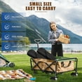 thumbnail image 7 of Coliware Outdoor Lightweight Folding Camping Chair, Oversized Oxford Portable Director Chair for camping with Carry Bag Cup Holder, Compact & 551lb Loading Capacity-Black, 7 of 7