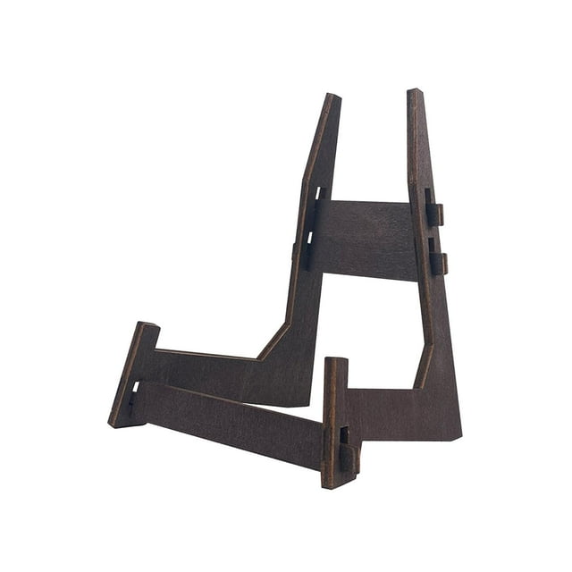 Shengyu Support Photo Chevalets Décoratifs de Table Ronds pour Uvres d'Art Thé 4.5 Pouces pour Marron 8 Pouces