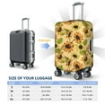 thumbnail image 4 of Disketp Sunflowers Elastic Travel Luggage Cover Travel Suitcase Protective Cover For Trunk Case Apply To 18''-32'' Suitcase Cover-, 4 of 7