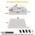 thumbnail image 3 of 80"4-in-1 DIY Floding Out Futon Couch, 78.5" Loveseat Convertible Sleeper Sofa Bed, Chenille Modular Sectional Sofa with Fixed-Shape Frame,for apartment,living room, 3 of 8