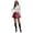Red, variant on Wdgfv Womens PU Leather A Line Skirt High Waisted Mini Skirts Formal Elegant Outfits