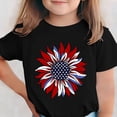 thumbnail image 2 of UQJfacai USA T Shirt Boys Girls Patriotic American Flag Tees Tops Kids Short Sleeve Crewneck July 4th T-Shirt 3-15 Years, 2 of 6