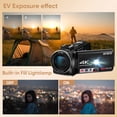 thumbnail image 6 of ORDRO 4K 30FPS Video Camera 64MP Camcorder with IR Night Vision 18X Digital Zoom for Vlog Youtube, 6 of 12