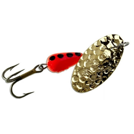 UPC: 0023634343381 | Panther Martin Hammered Gold 1/8oz Spinners In Line