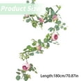 thumbnail image 3 of Adapan 1PC Artificial Peony Garland,70.87" Faux Flower Vine for Wedding Arch, Party Backdrop & Home Decoration,Pink, 3 of 9