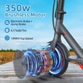 thumbnail image 2 of Electric Scooter for Adults, Folding Scooter with Dual Suspension, 8.5 Tires, 19 Mph, 350W Motor, 15 Miles Range, APP Control, 2 of 6