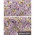 thumbnail image 6 of Lemon Tree Birds Kitchen Valances for Windows Farmhouse Linen Window Valance Curtain for Living Room Window Treatment Yellow Botanical Pink Floral Valance Rod Pocket Topper Drape, 42 x 18 Inch, 6 of 6