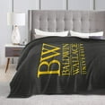 thumbnail image 4 of Baldwin Wallace University Logo Fleece Blanket, Very Soft Microfiber Flannel Blanket for Couch Warm and Cozy for All Seasons, 4 of 6