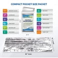 thumbnail image 2 of Hb-10 Emergency Mylar Thermal Blanket (Pack Of 10), 2 of 4