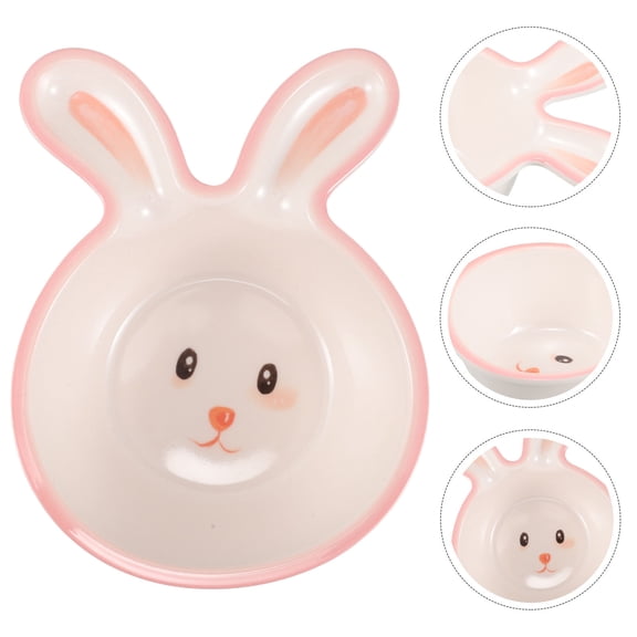 LABSERRON Cute Fruit Bowl Plastic Serving Snacks Tableware for Easter Celebrations 1Set